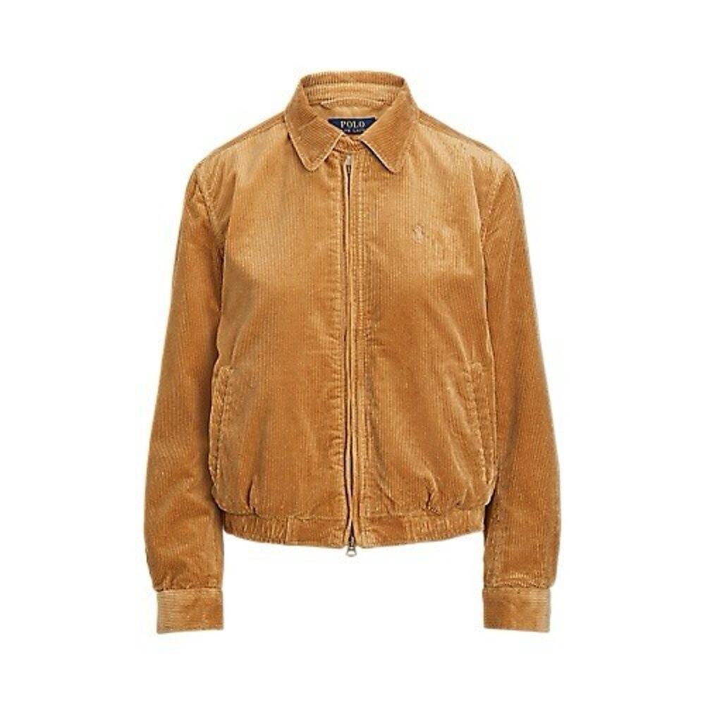 Ralph Lauren Corduroy Bomber Jacket in Camel